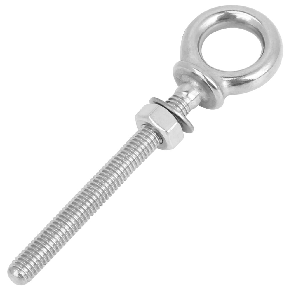 316 Stainless Steel Heavy Lifting Long Eye Bolt Screw Loop Hole For Cable Rope (Zws6705-6) 6911324784788