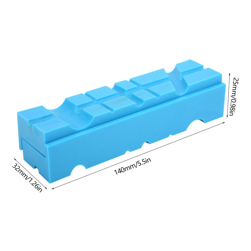 2Pcs Multi Groove Magnetic Soft Tpu Bench Vise Vice Jaw Pad Accessories 8051324783775