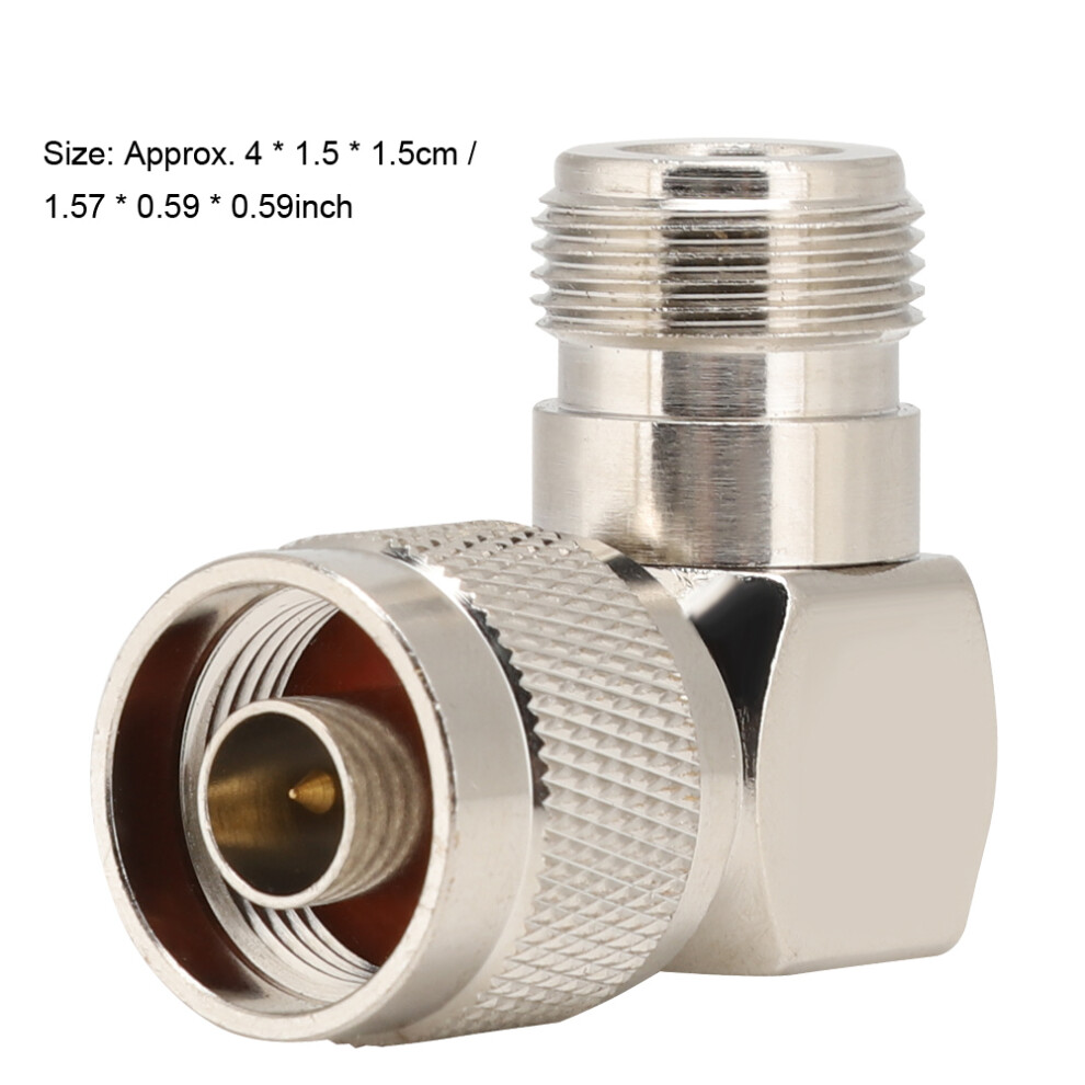 2Pcs N Male To N Female Elbow Adapter Rf Coaxial Adapter Connector For Radio Antenna 8701324785995