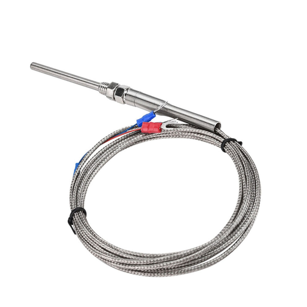 M8 Thread PT100 Platinum Resistor Thermocouple 50mm Probe Temperature Sensor Wire 0-400 (3 m)-image-OPC-PHX2M7S-NEW