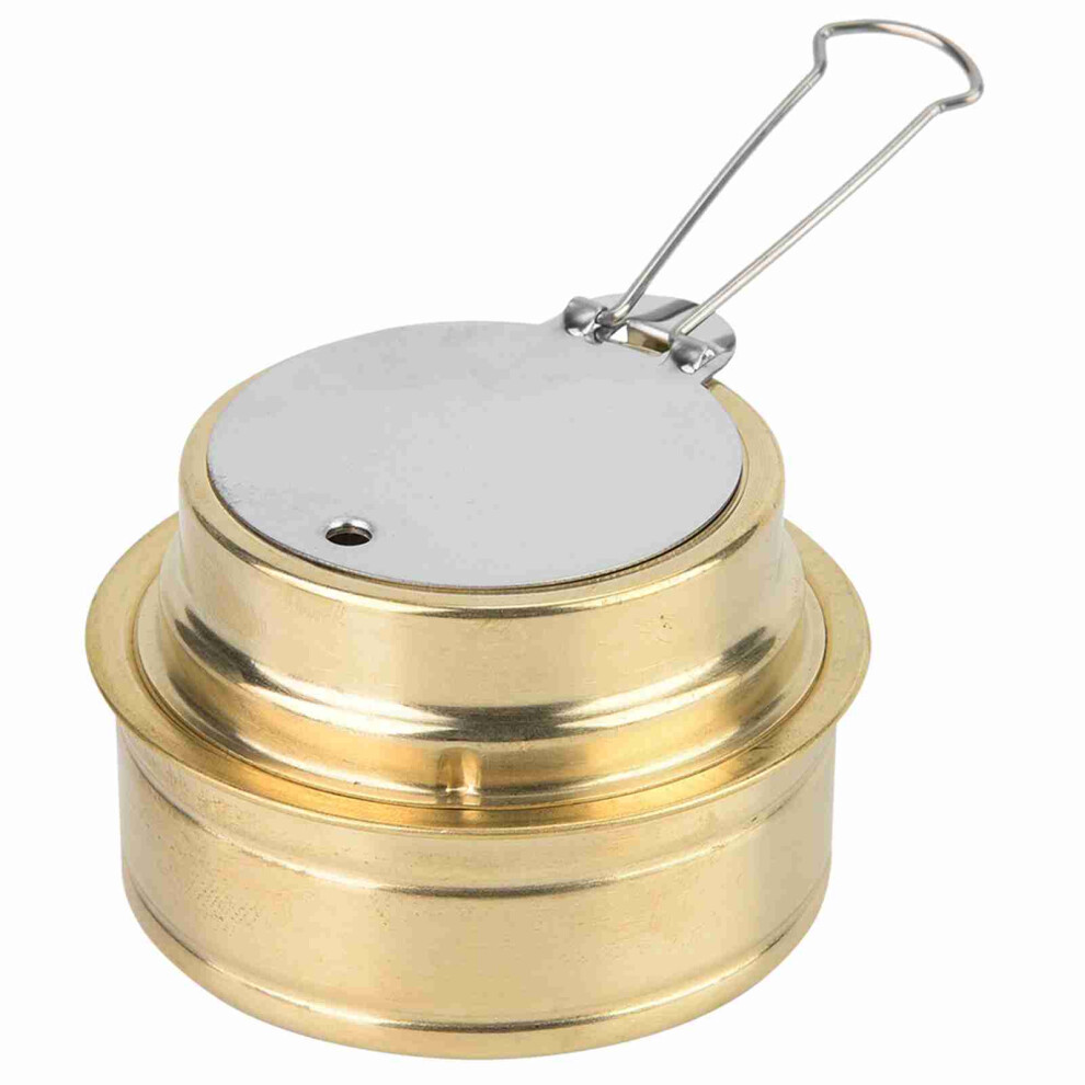 Outdoor Portable Ultra Mini Cooking Spirit Burner Alcohol Fuel Stove Bbq Camping (Gray) Light/Gray