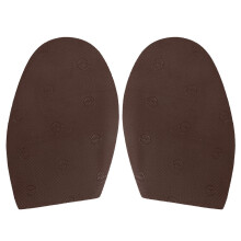 1 pair Shoes Repair Rubber Soles Wear resistant Rubber Heels Anti Slip Outsoles (Dark Brown)