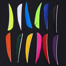 12 Pcs 3 Inches Feather DIY Arrow Fletching Accessories for Archery Hunting Shooting