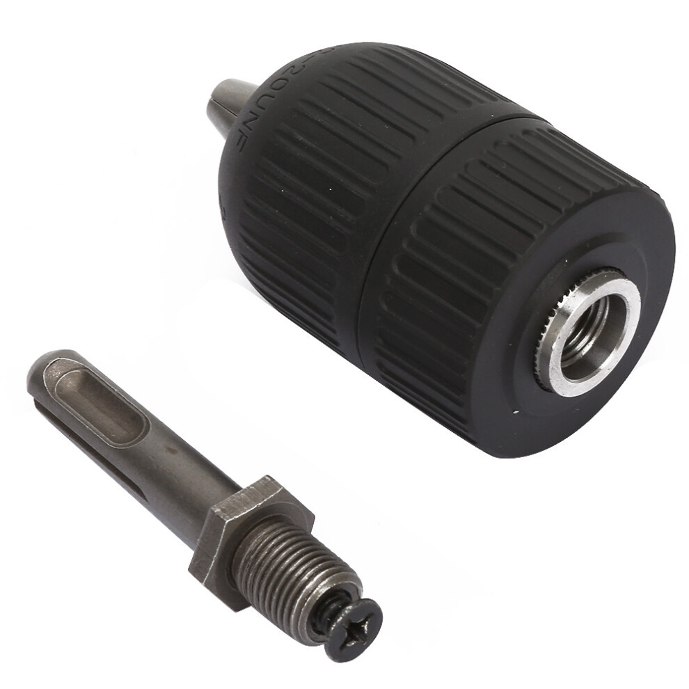 Keyless Drill Chuck 2.0-13Mm With 1/2-20Unf+Sds Round Shank Adapter Converter 8761324791303