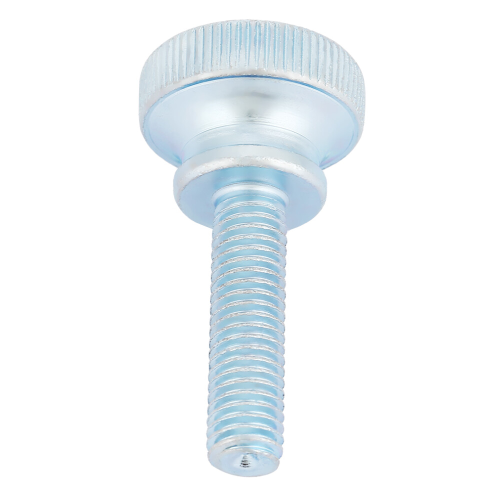 10Pcs M8 Zinc Plated Carbon Steel Flat Knurled Head Bolts Thumb Screws (M8*25) 7901324791564