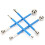 4Pcs Double Steel Pressed Ball Ceramic Floor Grout Glue Scraping Construction Tools 3