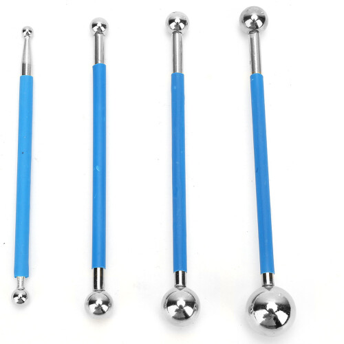 4Pcs Double Steel Pressed Ball Ceramic Floor Grout Glue Scraping Construction Tools 1