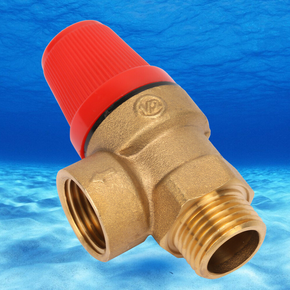 G1/2'' Premium Brass Safety Valve Dn15 Thread Spring Hanging Furnace Safety Valve(6 Bar Dn15) 4971324794097