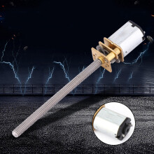 N20 Gear Motor Lead Screw Speed Reduction Motor M4x55mm 6V Ball Screw Part(30)