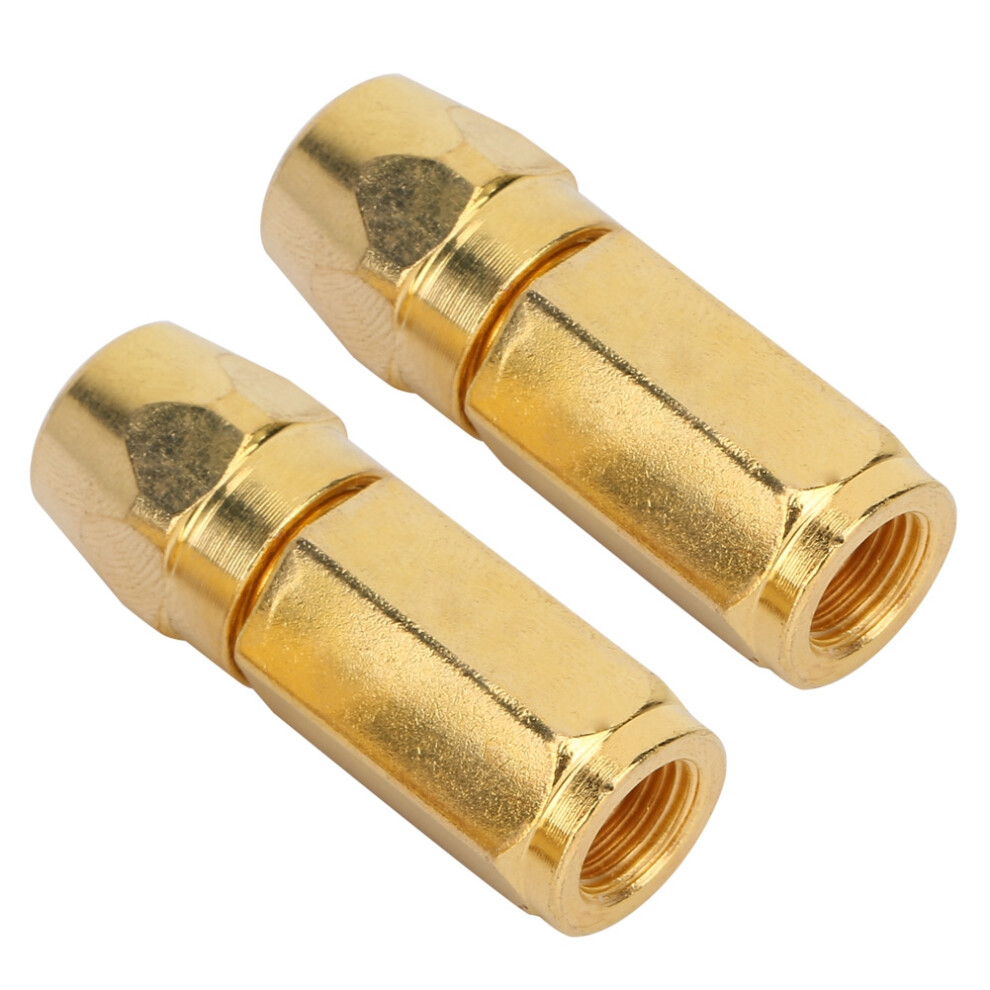 2PCS Replacement Grease Flat Nozzle Fitting Nipple Grease Gun Lubrication Accessories(Gold)-image-OPC-PHX2NNC-NEW