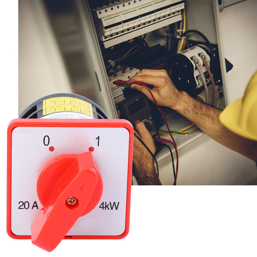 380V 20A 4Kw 3-Position 6 Terminals Changeover Selector Control Switch Cam Generator 4631324795691