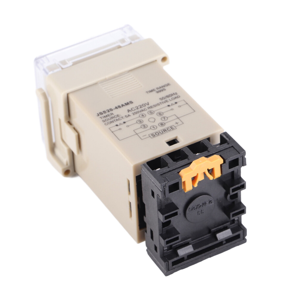 Jss20â48Ams Power On Delay Timer Relay Digital Display 1Â999S Ac 220V 6951324795742