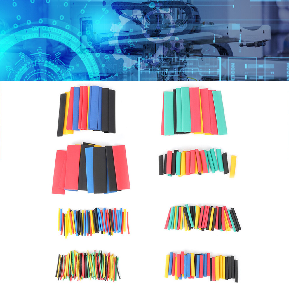 Multicolor Pe Heat Shrink Tubing Shrinkable Tube Wire Cable Insulated Sleeve Wrap (328Pcs) 9441324795837