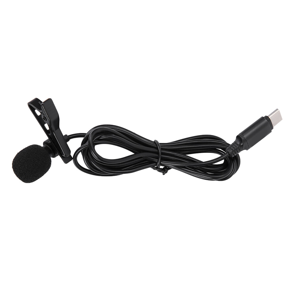 Mini Clip On Mic Type C Audio Interface Lavalier Microphone For Android Phone 3721324795980