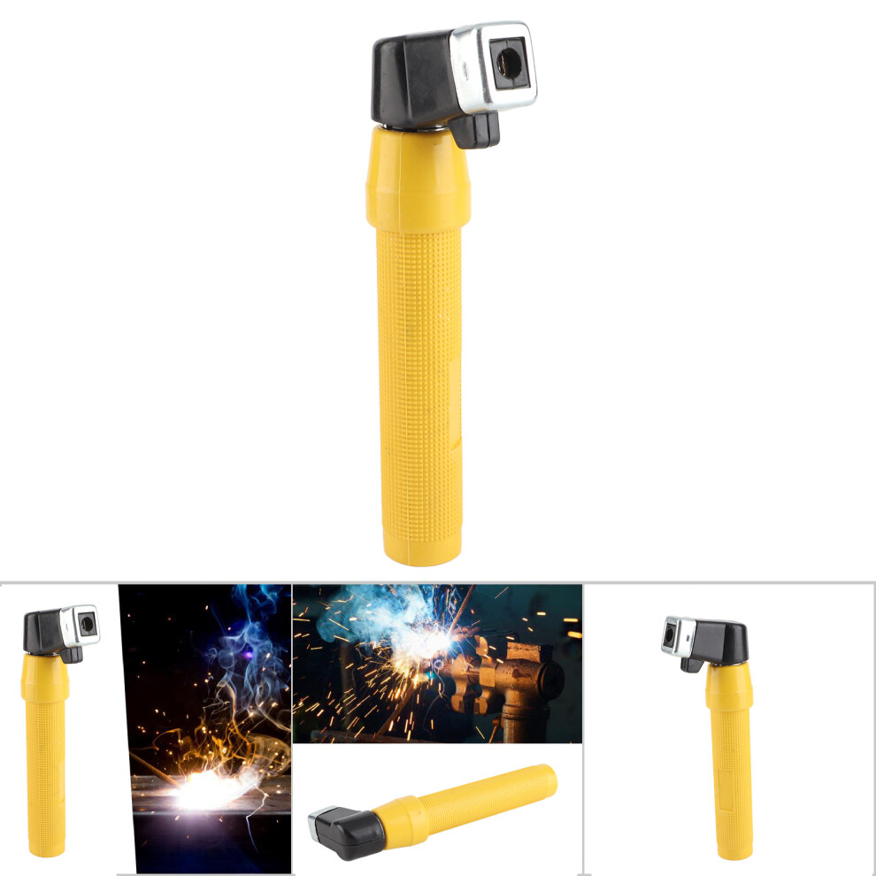 Electrode Holder Welding Tool 400Amp Soldering Arc Rod Welding Electrode Clamp(Yellow) 9361324796118
