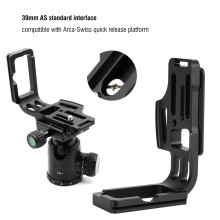 Durable Quick Release QR L shaped Camera Bracket Vertical Grip for Nikon D800/D810/D800E