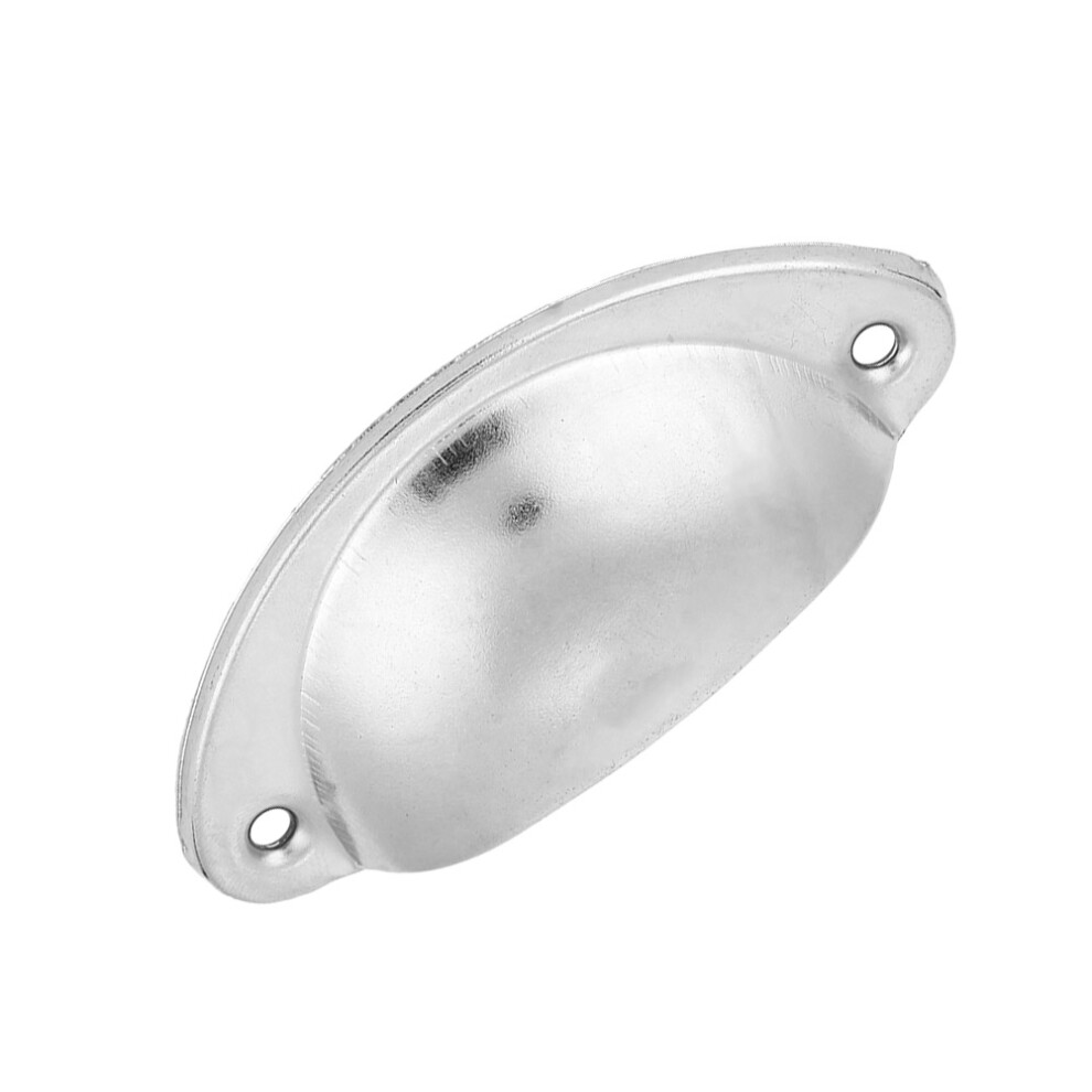 Metal Drawer Cabinet Furniture Knob Antique Shell Pull Handle Handware Fitting (Silver) 7891324796402