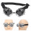 ABS Steampunk-Goggles 150x60mm helles Silber 1