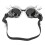 ABS Steampunk-Goggles 150x60mm helles Silber 4