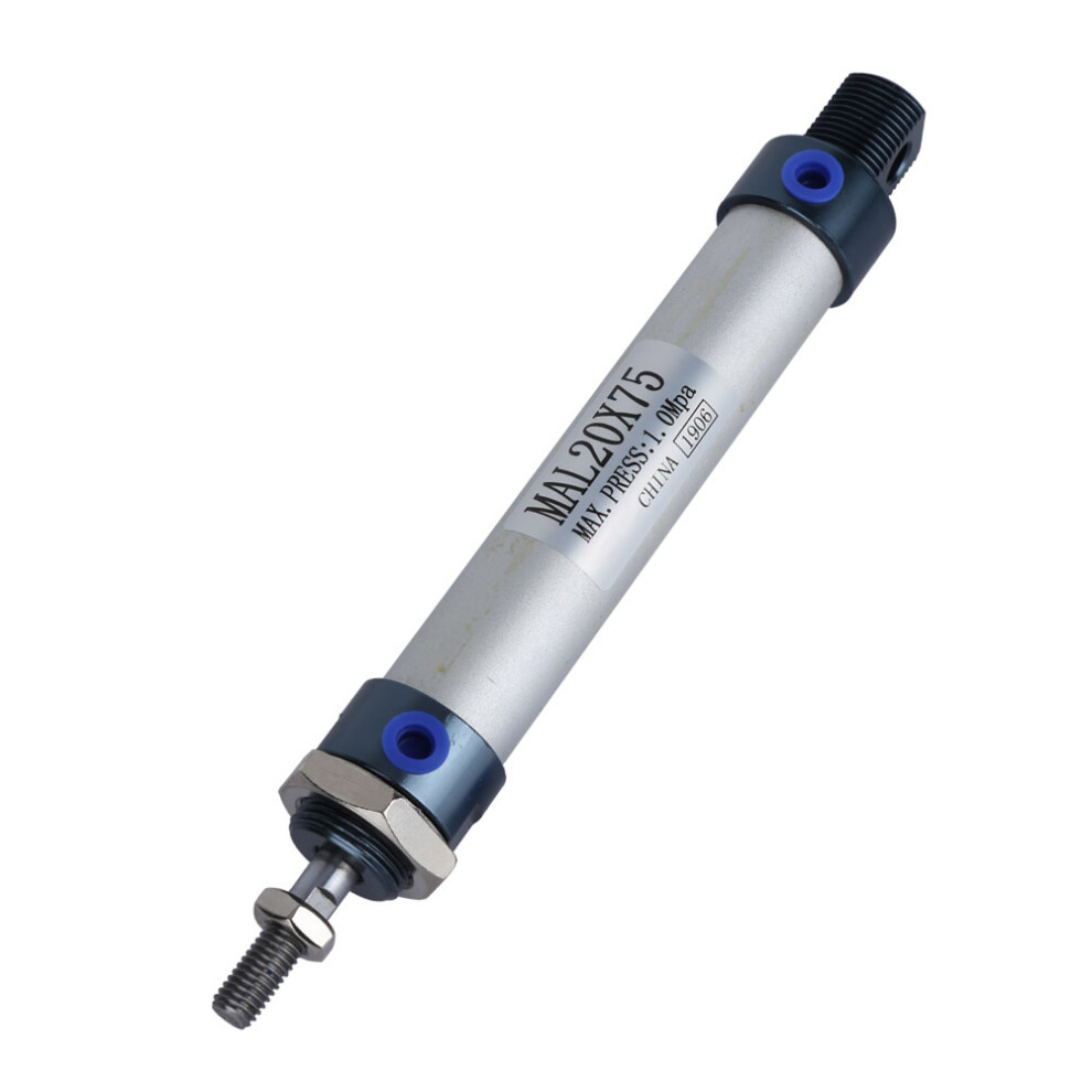 Mal 20Mm Single Rod Double Acting Mini Pneumatic Air Cylinder Aluminum Alloy (75Mm Stroke) 7651324796662