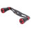 95 mm Spinnrollen-Handgriff – 10,5 cm, Schwarz/Rot 15