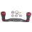 95 mm Spinnrollen-Handgriff – 10,5 cm, Schwarz/Rot 2