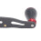 95 mm Spinnrollen-Handgriff – 10,5 cm, Schwarz/Rot 9
