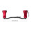 LowProfile Doppel-Rocker flach 10,5 cm x 4,0 cm Rot 4