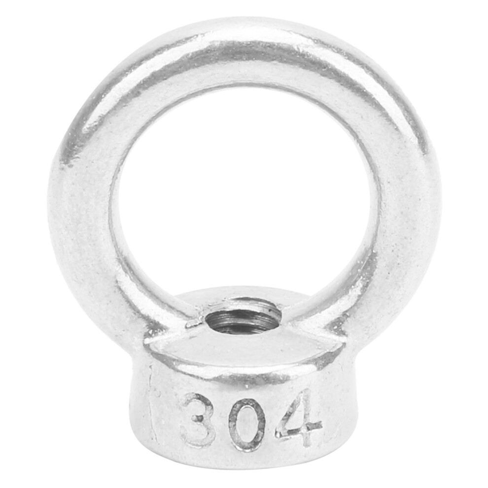 10Pcs M6 Lifting Eye Bolts Nuts Stainless Steel Fastener Fittings For Cable Rope Supplies 4681324796822