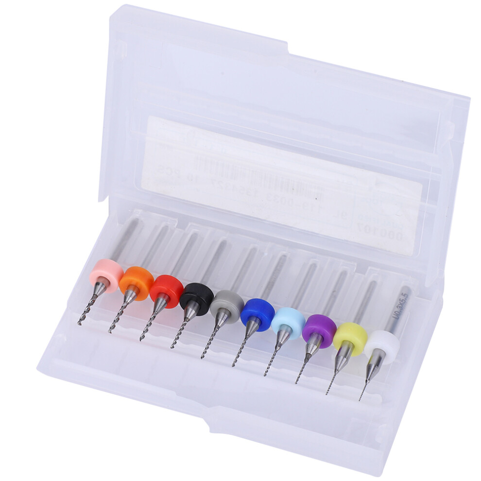 10Pcs/Set 0.3-1.2Mm Carbide Micro Drill Bits Set Pcb Cnc Rotary Drilling Tool 5011324796932