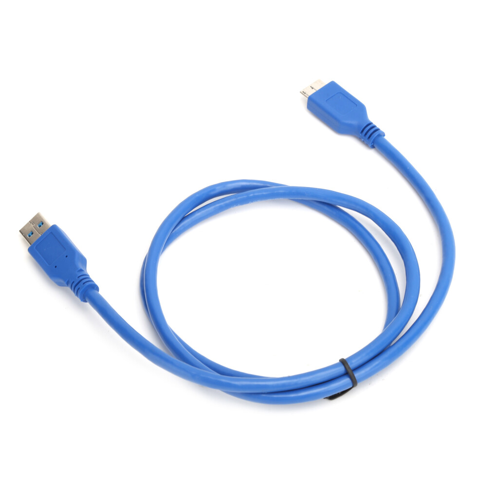 Usba To Microb Cable Usb3.0 External Hard Drive 5Gbps Transmission Adapter Cord (1 Meter ) Blue 8461324797502