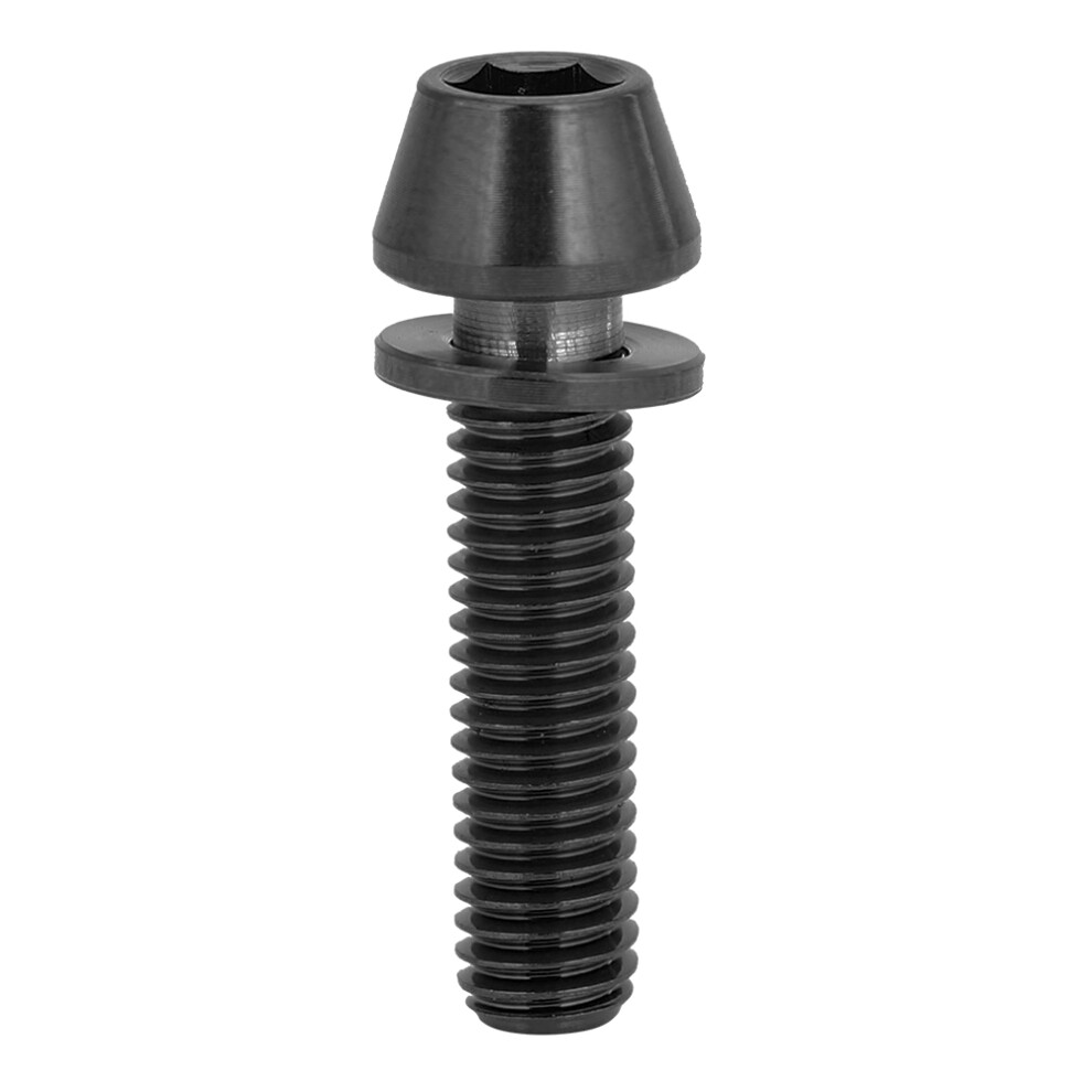 8Mm Cycling Tapered Head Bolt Screw Fastener With Washer For Mountain Bike Black M5x20 8481324797814