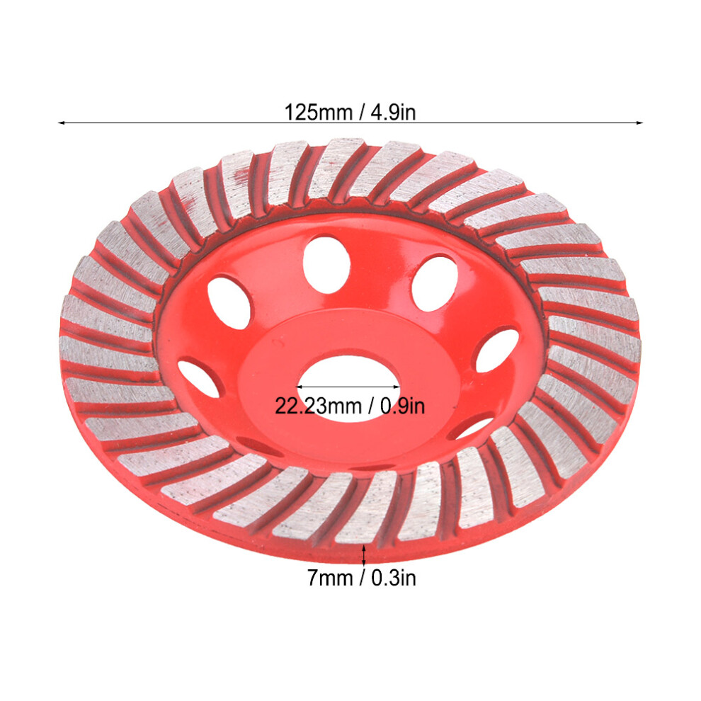 125Mm Diamond Segment Grinding Wheel Cup Cutting Disc For Concrete Marble Granite 8131324798402