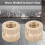 M4 Brass Cylinder Knurled Round Molded in Insert Embedded Nuts (M4*6*6.3; 30pcs) 5