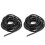 2 Package Wire Protector Spiral PP Wire Cable Protection Accessory Wire SleeveBlack 12mm 2