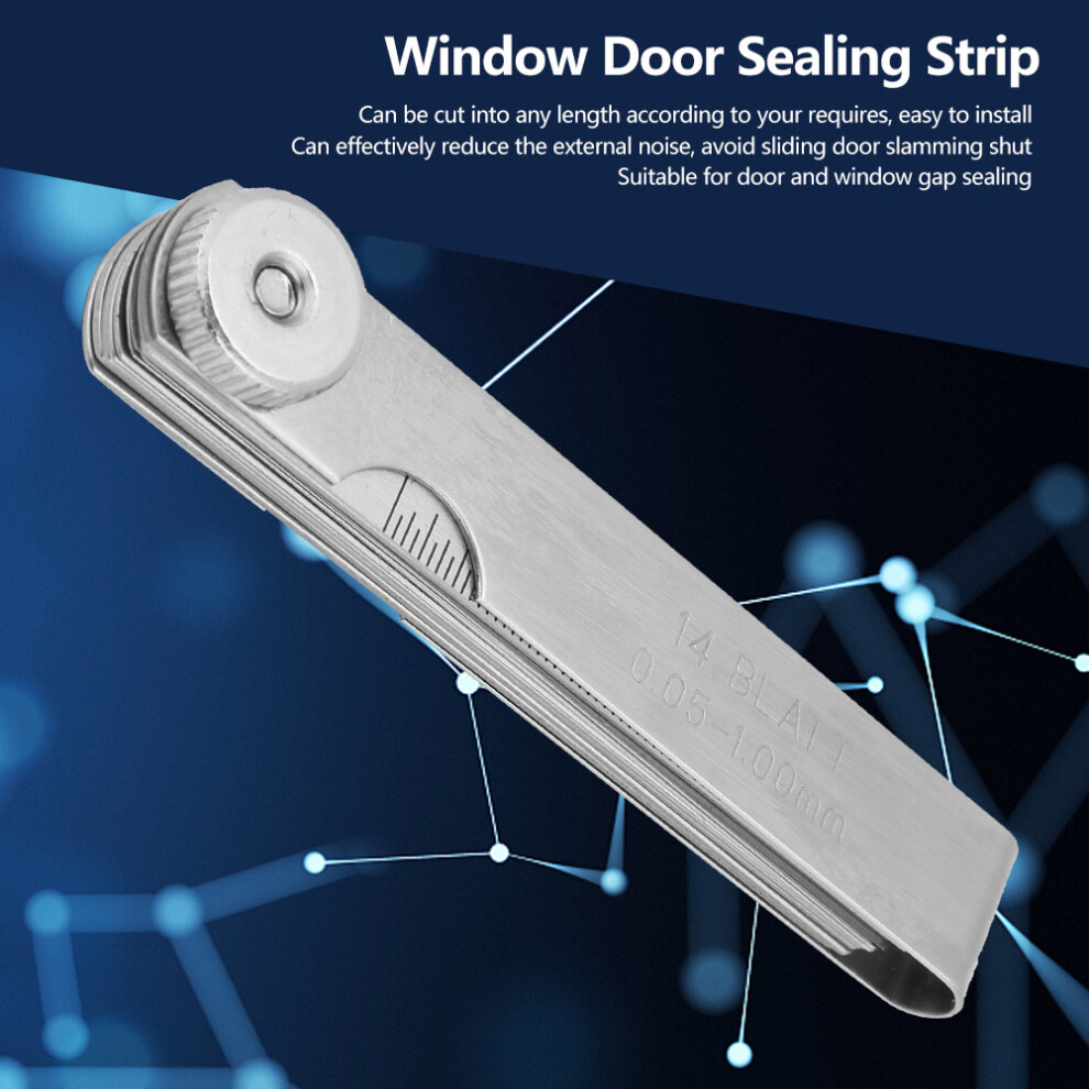 75Mm Stainless Steel Feeler Gauge Ruler Welding Inspection Tool (0.05-1.00Mm) 3361324799375