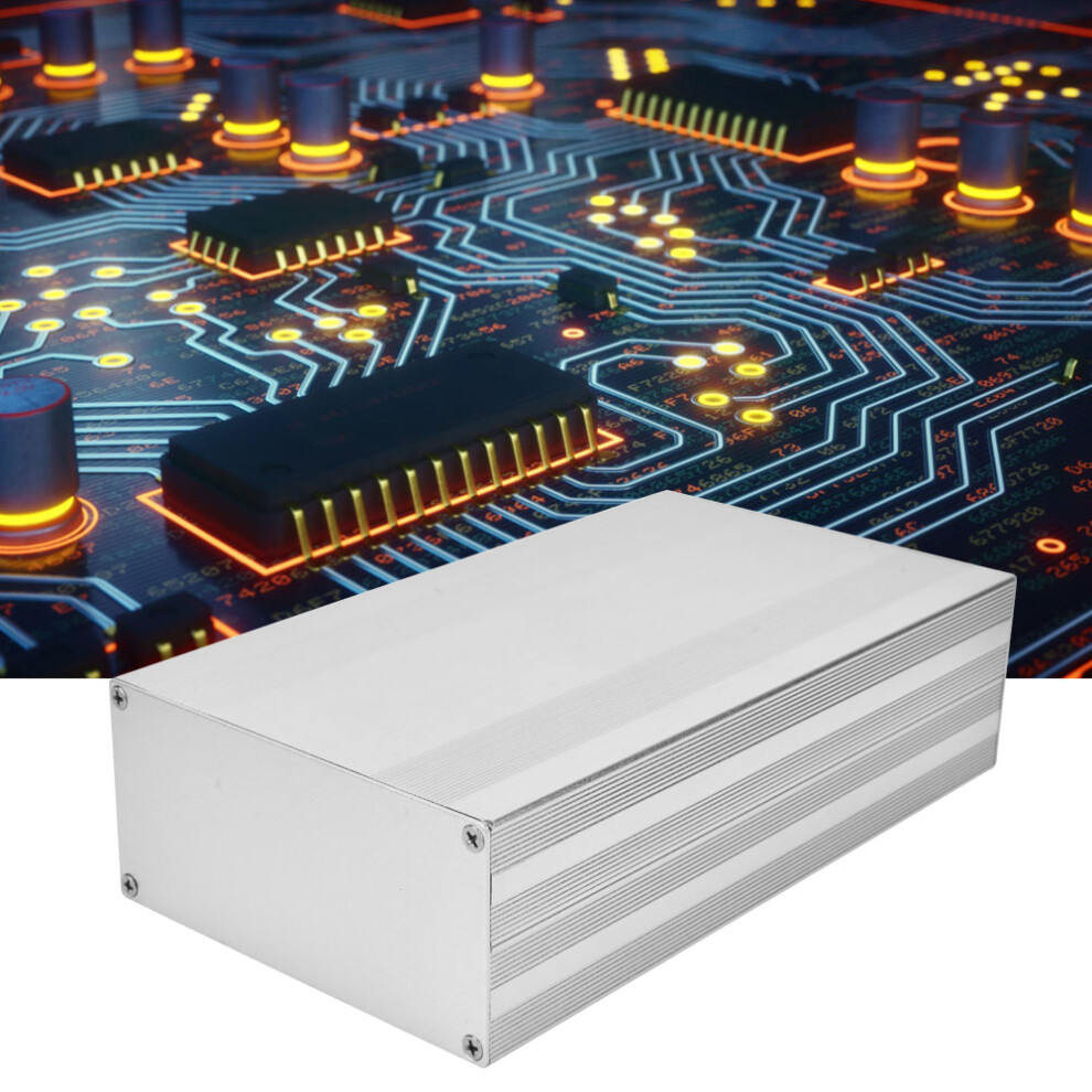 Aluminum Alloy Electronic Case Project Box Sandblast Oxidized Protective Case 68 X 145 X 250Mm Silver 5011324799629