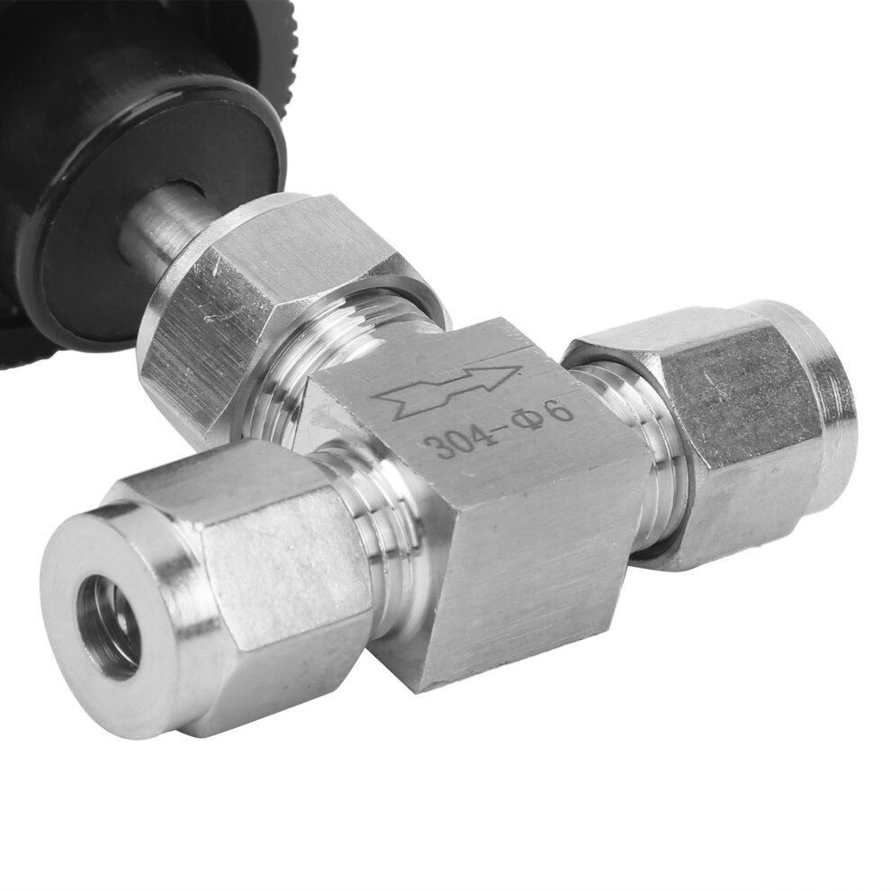 304 Stainless Steel Valve 2ÂWay High Pressure Needle Flow Control For Water Gas Oil Liquidð¤6 4951324800233