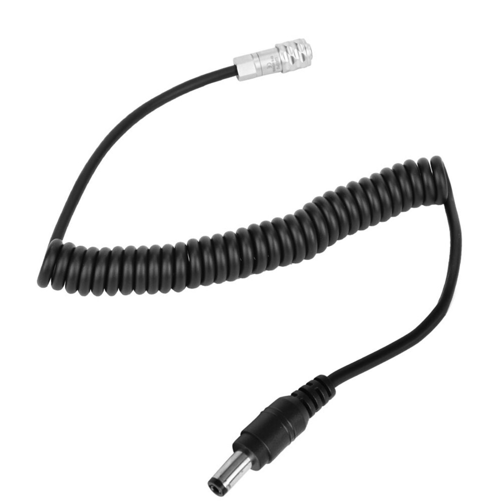 Dc To Bmpcc 4K 2Pin Plug Power Coiled Cable For Blackmagic Pocket Cinema Battery(Straight Head) 8271324801686
