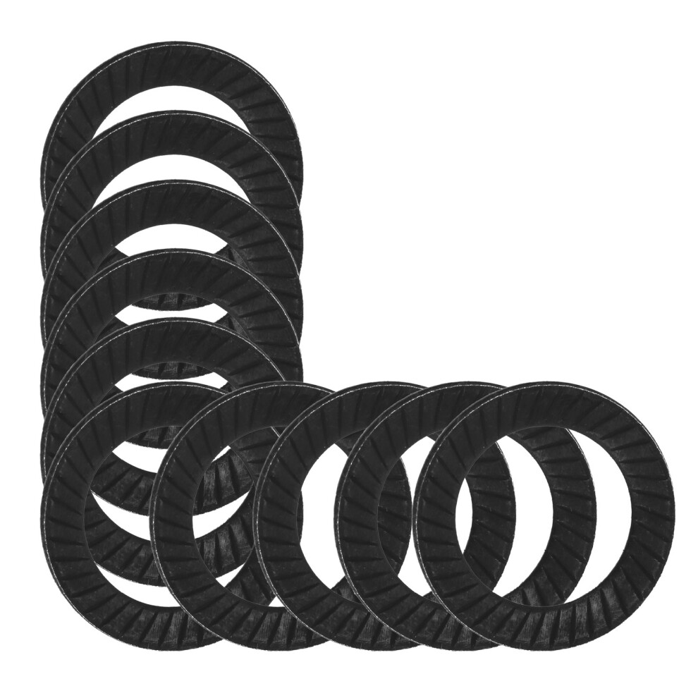 10Pcs Steel Ribbed Lock Washer Spacers Washers Anti Skid Gaskets With Double Sided Ridges (M12) 9471324804666