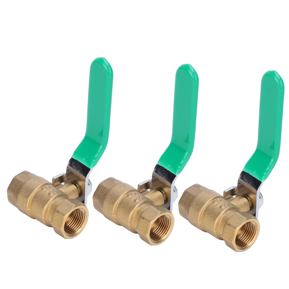 3/8In Brass Ball Valve Double Corrosion Resistant Female Thread Water Pipe Ball Valve 8311324804796