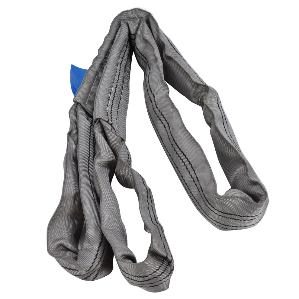 4T Round Lifting Sling Double Buckle Flexible Pes Loop Straps Crane Supplies Wide 85Mm2 Meters 7641324807093