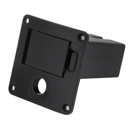 PU-Leder 9V-Batteriebox #01 Schwarz Gitarre/Bass 1
