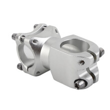 Aluminiumlegierung Mountainbike kurzer Lenker fester Vorbau 25.4*38mm Silber