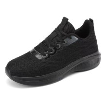(Black, 36) New soft sole lightweight non-slip student running shoes mesh breathable travel casual shoes