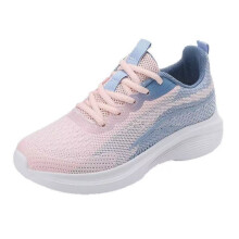 (Pink, 36) New soft sole lightweight non-slip student running shoes mesh breathable travel casual shoes