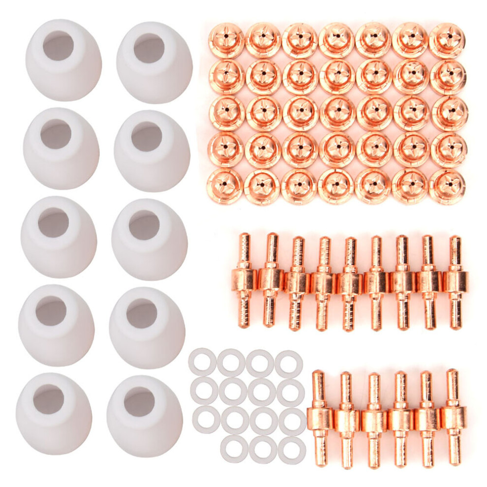 75Pcs Shield Cup Tip Electrode Swirl Ring For Pt-31 Lg 40 Plasma Cutting Torch Cut40 Cut50(75Pcs ) 4311324808873