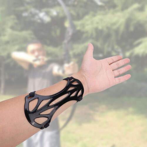 Outdoor Adjustable Protective Arm Guard Protector Shooting Archery Accessory Black