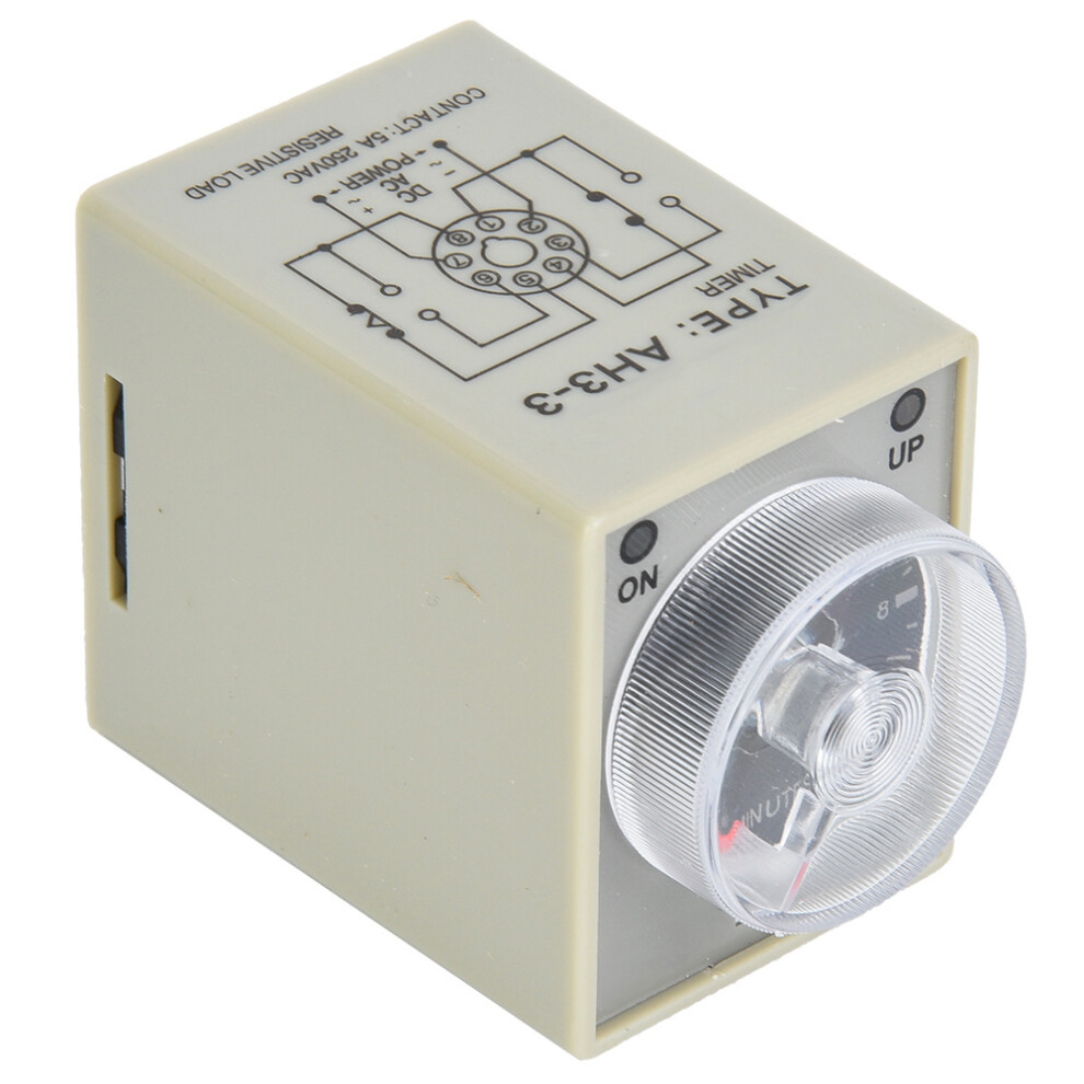 Ah3-3 Timer Relay Electronic Type Adjustable Release Delay Type Relay 8 Pins 10Min(24V) 7891324810443