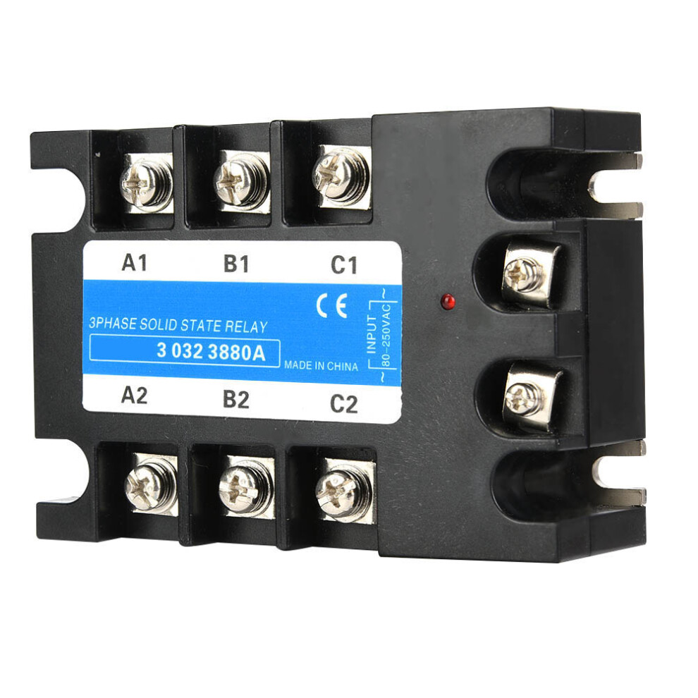 Three Phase Solid State Relay 80-250Vac Input Ssr3 Ac Ac Electrical Equipment For Cnc Machinery(Berm-3 032 3880Aï¼80Aï¼ ) 4661324811749